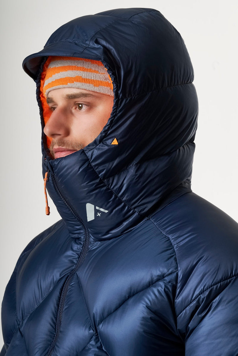 Parka en duvet Elias pour homme - Bleu foncé