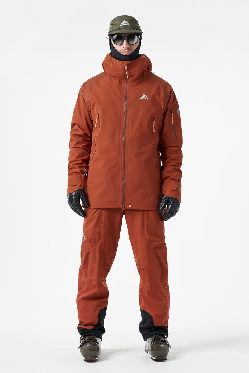 Veste légère MTN-X Glacier 3L pour homme - Terre cuite foncée