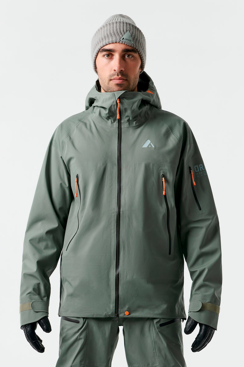 Veste légère MTN-X Glacier 3L pour homme - Dark Leaf