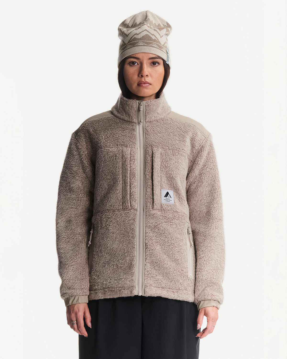 Veste unisexe Grizzly en polaire sherpa