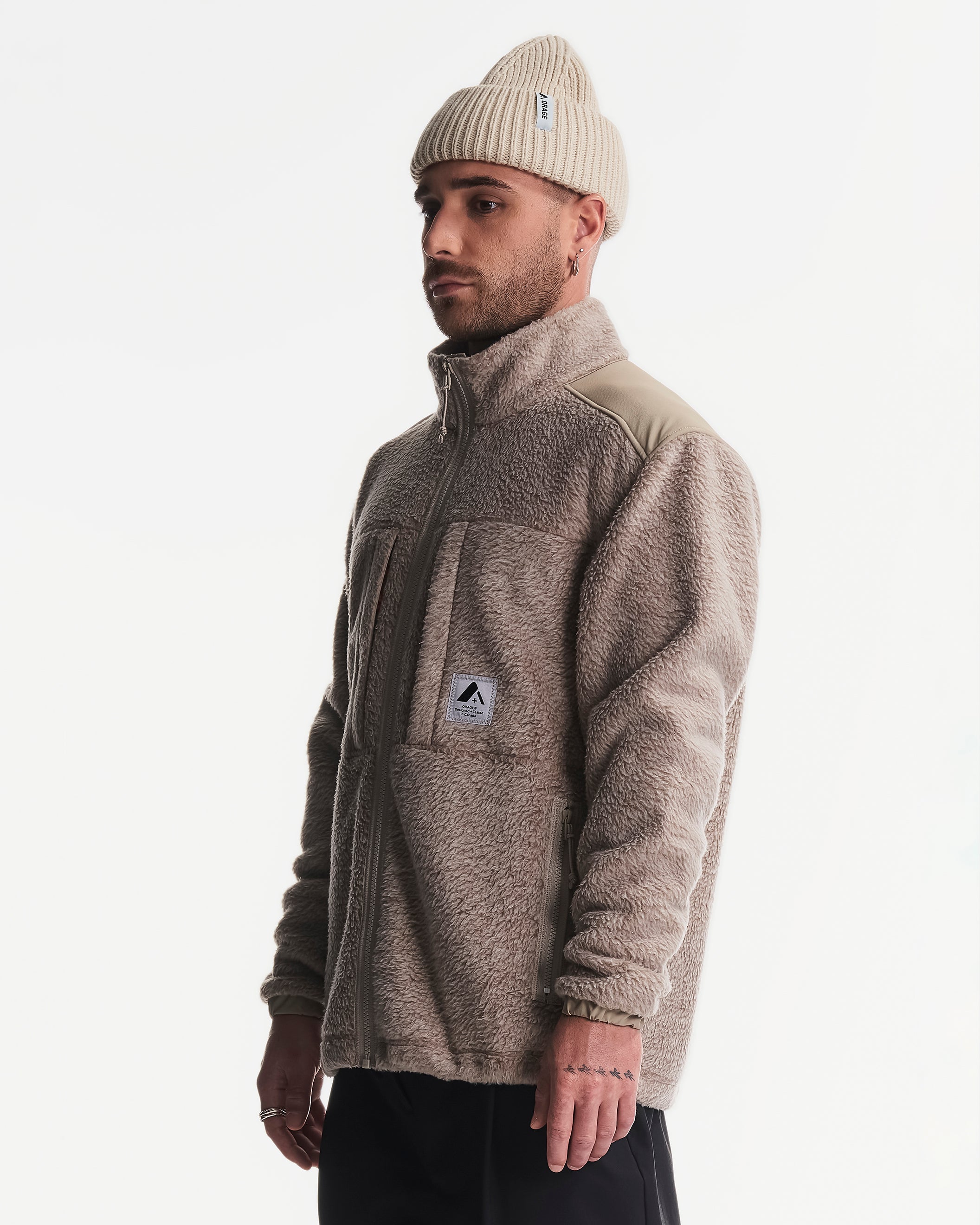 Veste unisexe Grizzly en polaire sherpa