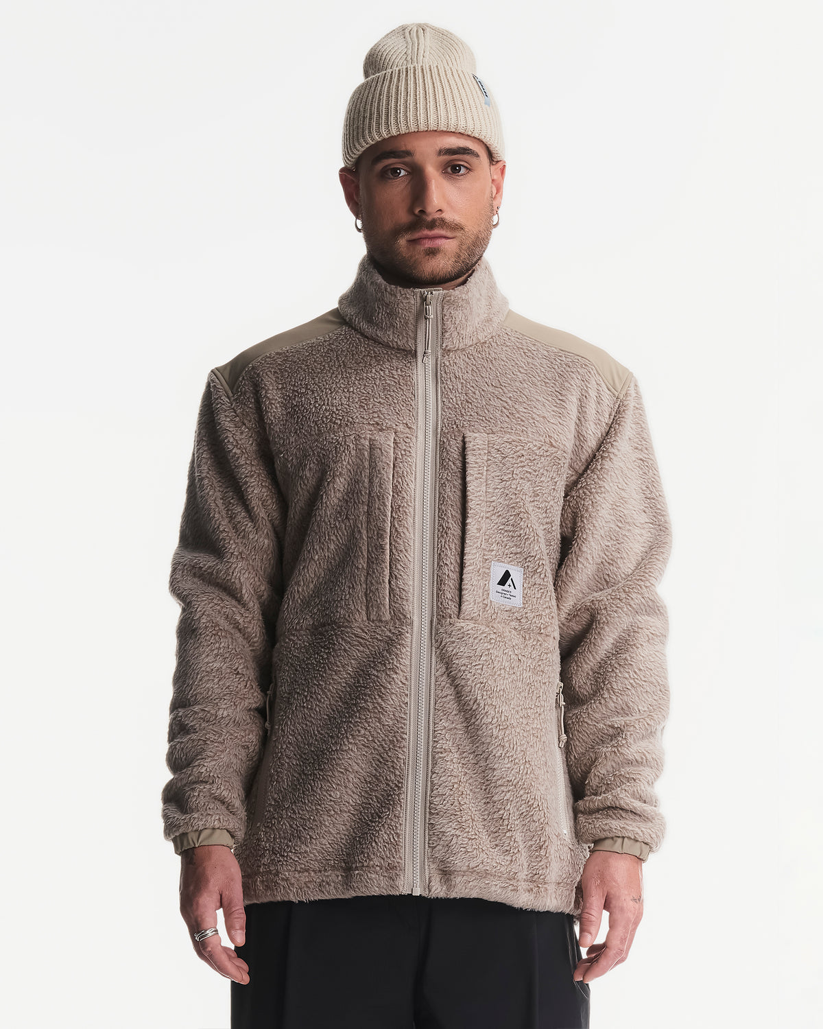 Veste unisexe Grizzly en polaire sherpa
